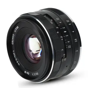 

MEIKE 35mm F1.7 Aperture Manual Prime Lens APS-C Photography Lens for Sony E-Mounts Cameras