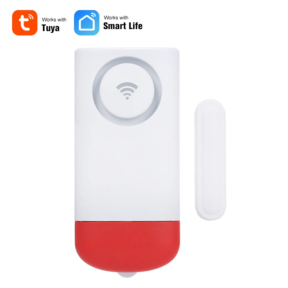 

WiFi Door Window Sensor WiFi Smart Door Sensor Door Intrusion Detector Home Security Alarm Support Mobile Phone APP Control