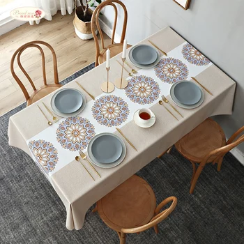 

Proud Rose PVC Table Cloth Waterproof Oil-Proof Tablecloth Rectangular Plastic Table Cloth Table Cover Dining Table Cloth