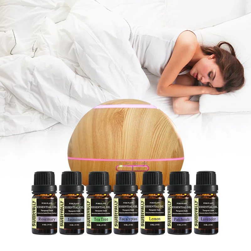 

6pcs Natural Plant Essential Oils 10ml Water Soluble Oil Aromatherapy Fragrance Essential Oils for Lamp Humidifier