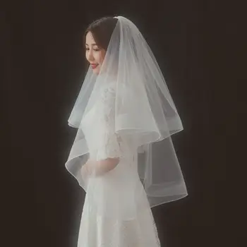 

Tulle Wedding Dress Veils Fluffy White Multi Layer Bridal Hair Veil Comb Bride Fairy Marriage Accessories
