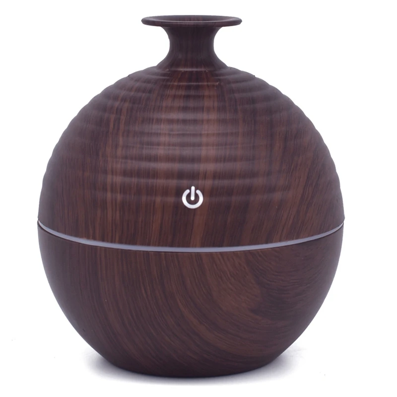 130Ml Usb Aroma Essential Oil Diffuser Ultrasonic Cool Mist Humidifier Air Purifier For Office Home - Цвет: Deep wood