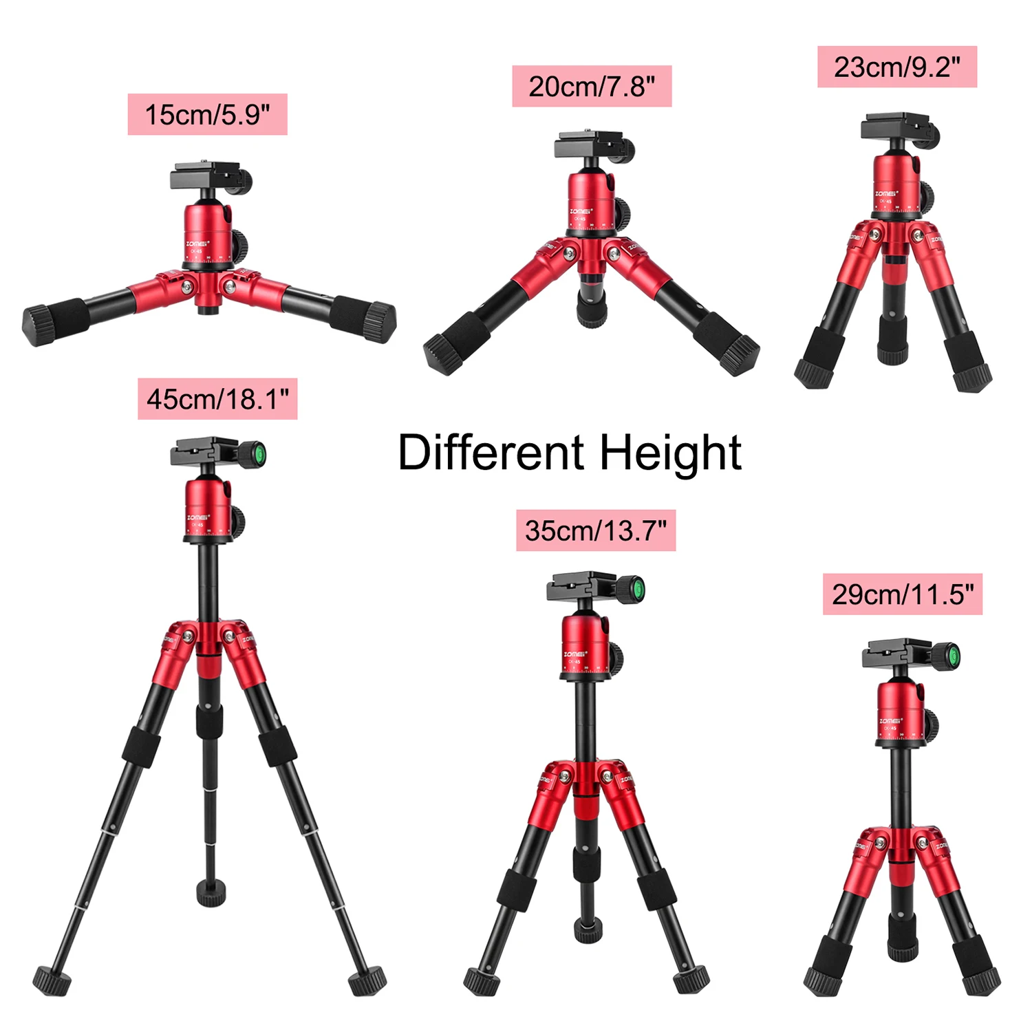 Zomei мини настольный штатив Стенд с телефоном HolderLightweight штативы для iPhone huawei Xiaomi смартфон sony Canon DSLR камера