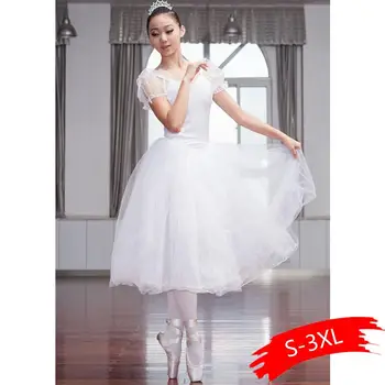 

2020 New Professional Ballet Swan Lake Tutu Veil Costume Adult Ballet Skirt Puff White Classic Ballet Skirt Dress Ballet Costume