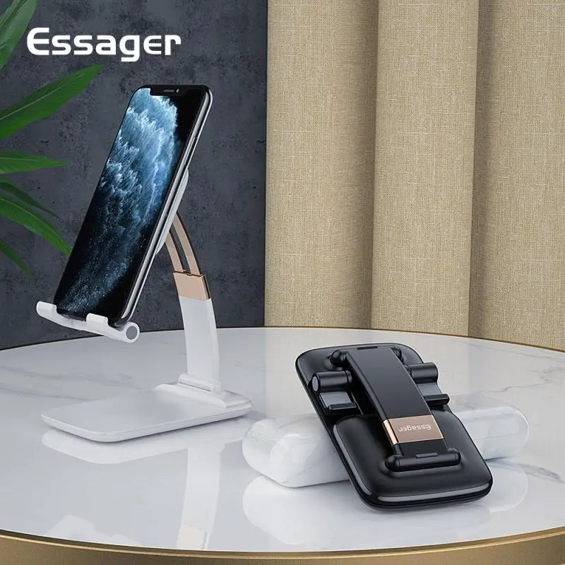 Essager Mobile Phone Holder Stand For iPhone Adjustable Metal Desktop Desk Tablet Holder Universal Table Cell Phone Stand TSLM1|Phone Holders & Stands| - AliExpress