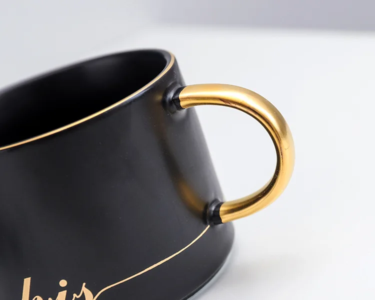 Нордическая Ins Золотая ложка кофейная чашка модная простая чашка теарелка керамическая чашка послеобеденный чай закуска для ресторана чашка для молока