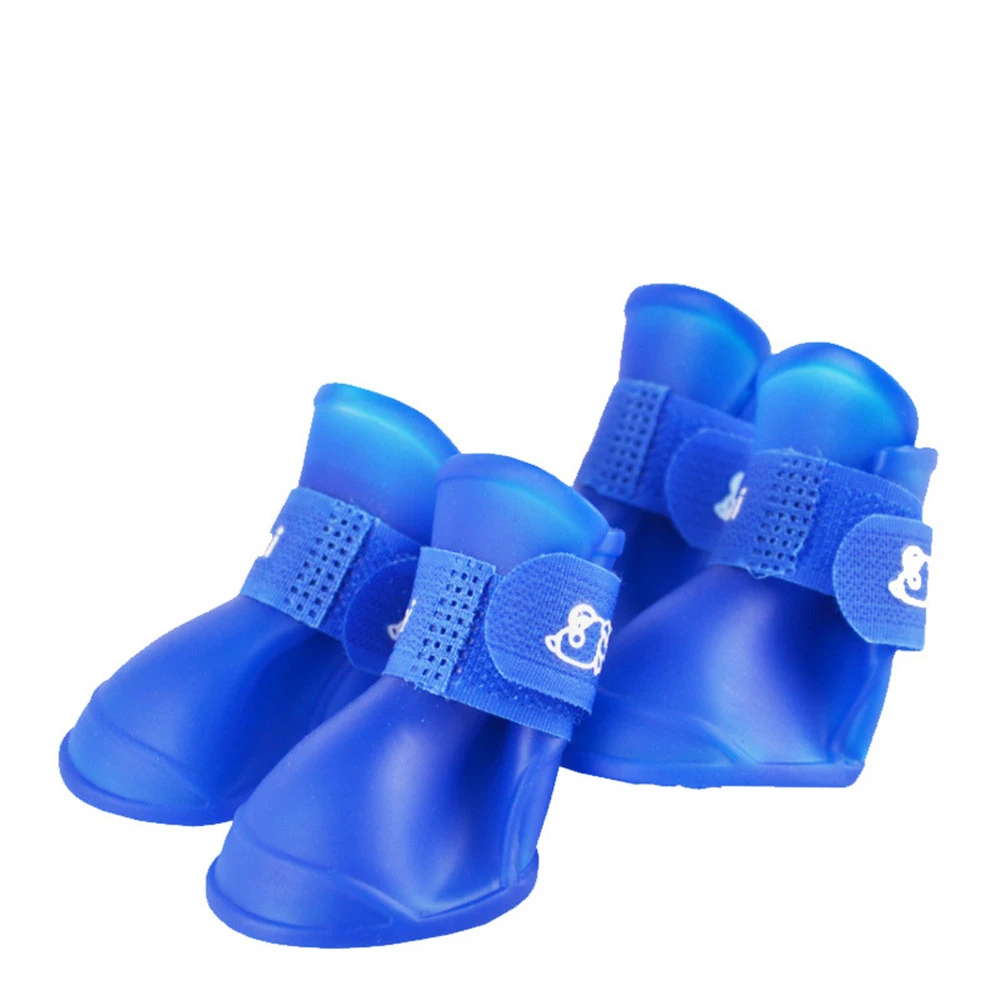 4pcs-Pet-Dog-Shoes-Waterproof-Rain-Pet-Shoes-for-Dog-Puppy-Rubber-Boots-Candy-Color-Puppy (5)