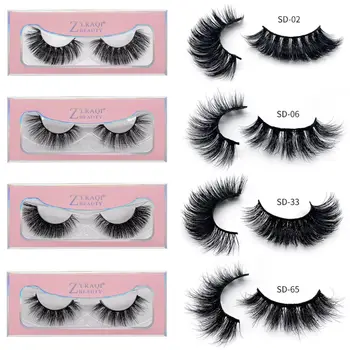 

1 Pair 3D Mink Hair False Eyelashes Natural Thick Long Handmade Eye Lashes Wispy Makeup Beauty Extension Tools