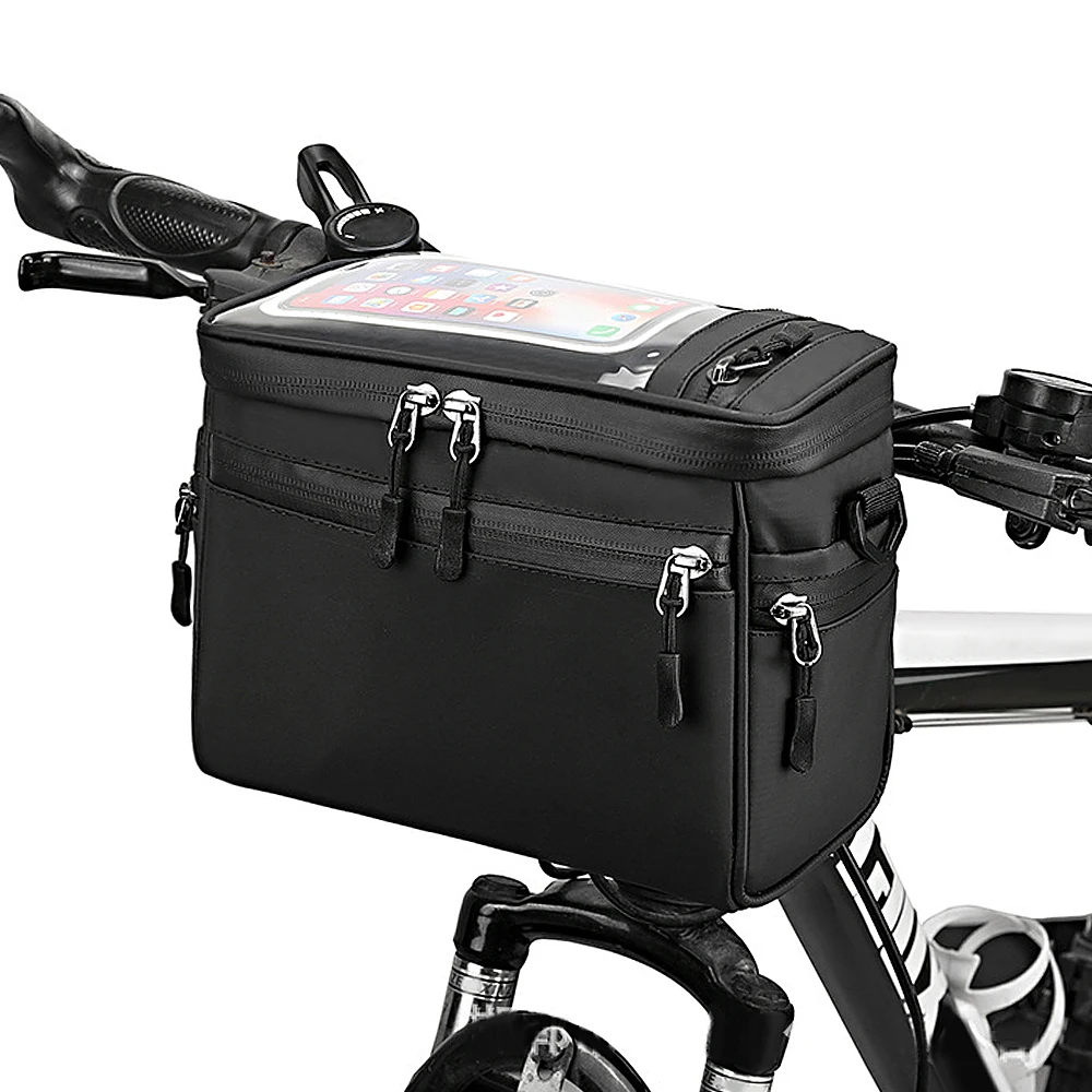BicycleHandlebarBagCyclingBikeFrontTubeBagBikePannierShoulder