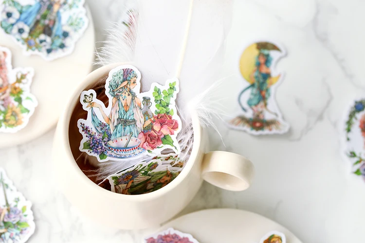 21 шт. Mori Girl Elf наклейки в стиле Фэнтези рукоделие и скрапбукинг наклейка s book Студенческая этикетка декоративные наклейки DIY канцелярские товары