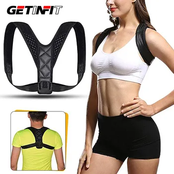 

Getinfit Adjustable Back Posture Corrector Clavicle Back Shoulder Lumbar Brace Support Belt Posture Corrector