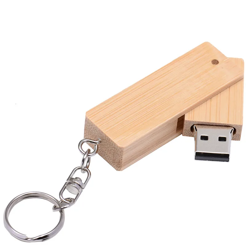 JASTER USB 2,0 деревянная квадратная сабля с железной цепочкой usb флэш-накопитель 4 ГБ 8 ГБ 16 ГБ 32 ГБ 64 ГБ флешка, подарок(более 10 шт. бесплатный логотип - Цвет: bamboo