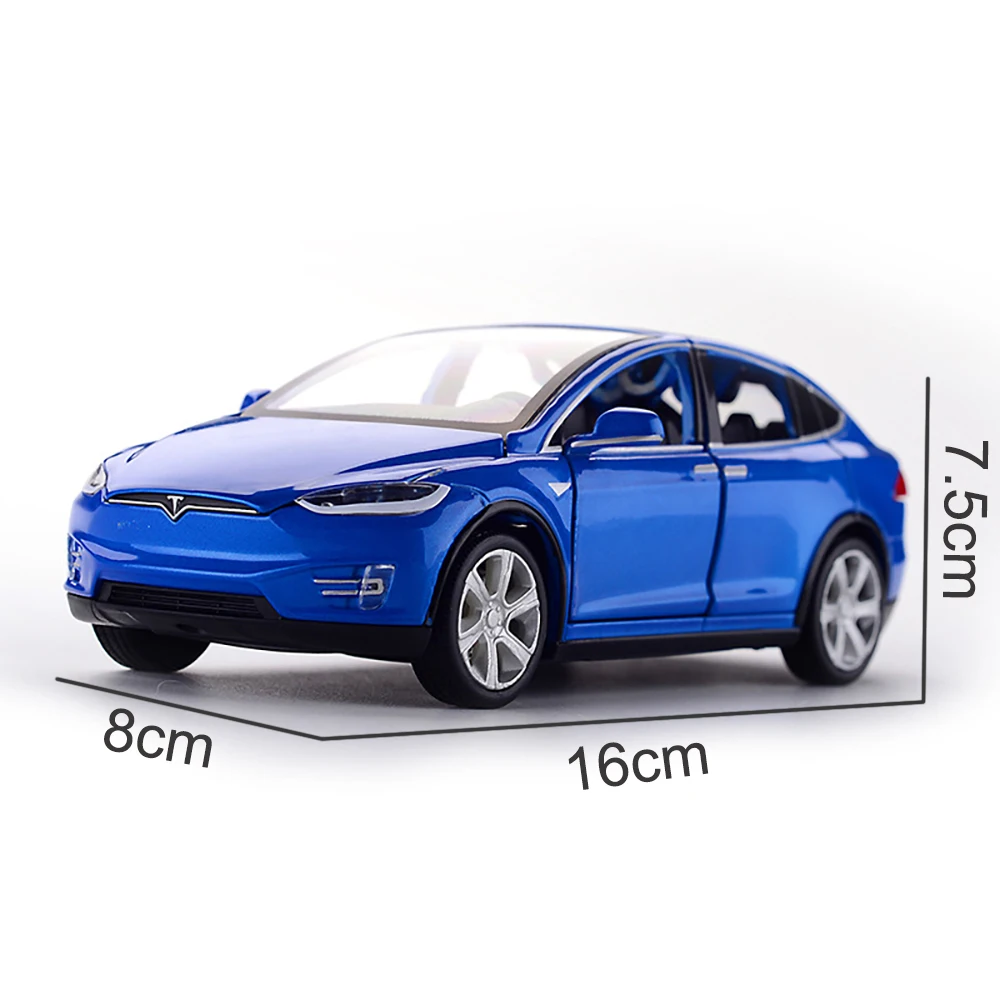 Новинка имитация автомобиля tesla 1:32 из сплава Литые и автомобили игрушки для детей