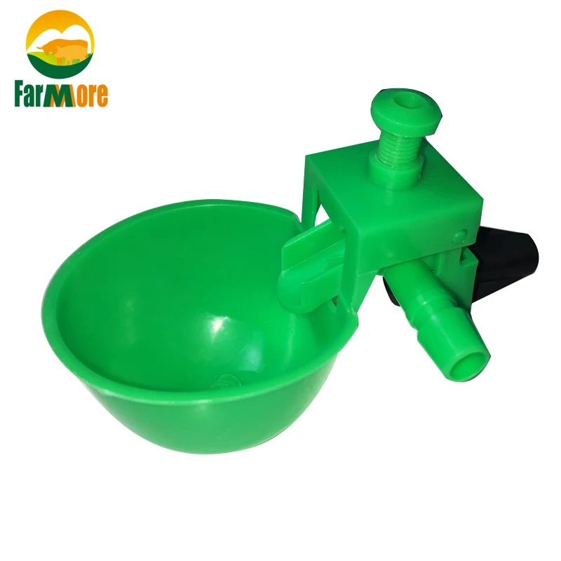 50 Sets Green Chicken Waterer Automatic Drinking Bowls for Chicken Coop Quail Poultry Chicken Fowl Drinker Farm Drinking cups