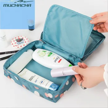 

Dropship Square Portable Cosmetic Bag Fashion Multi-function Travel Pilot Toiletry Brush Kits Organizer Wash Case Makeup Bag