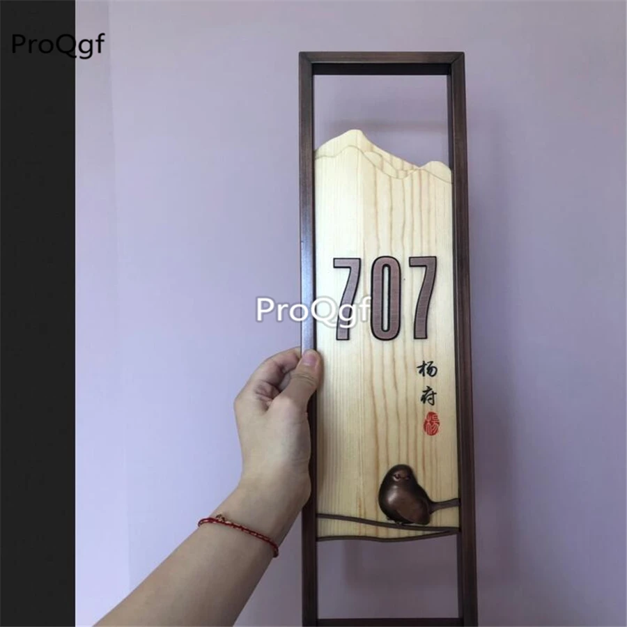 ProQgf 1Pcs A Set customized minshuku Room Board metal material leave message