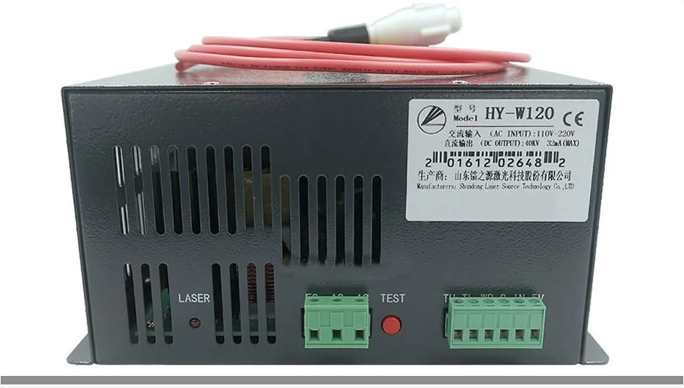 US $115.00 Direct Factory Price co2 Lamp Power Source for 100w W120 Laser