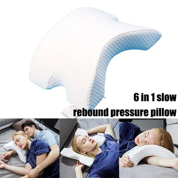

6 In 1 Slow Rebound Pressure Pillow Multifunction Memory Foam Bedding Pillow Neck Protection Couple Anti-pressure Hand Pillow