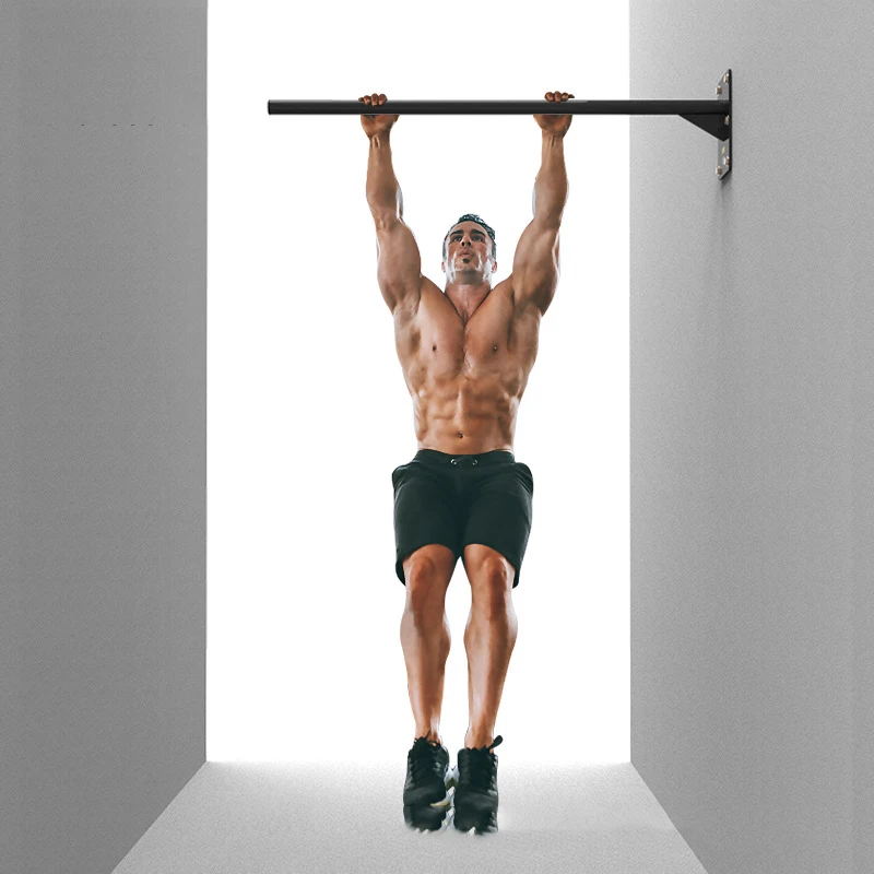 

Quality Thickened Steel Pipe Wall Horizontal Bar Home Gym Pull Up Bar Wall Hanging Chin Up Bar Indoor Fitness Equipment