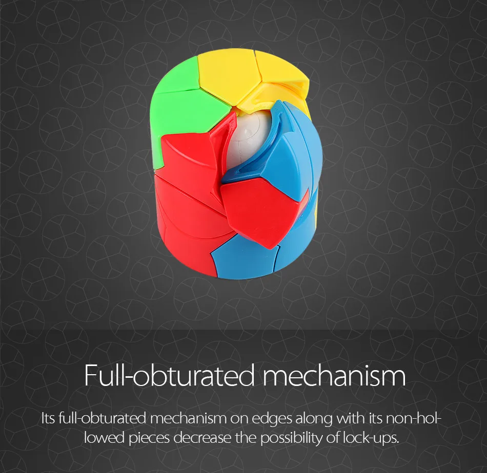 MoFangJiaoShi Moyu Cubing Classroom Redi Cube Barrel Puzzle Cylinder Type Stickerless Cube Magico Toys For Children
