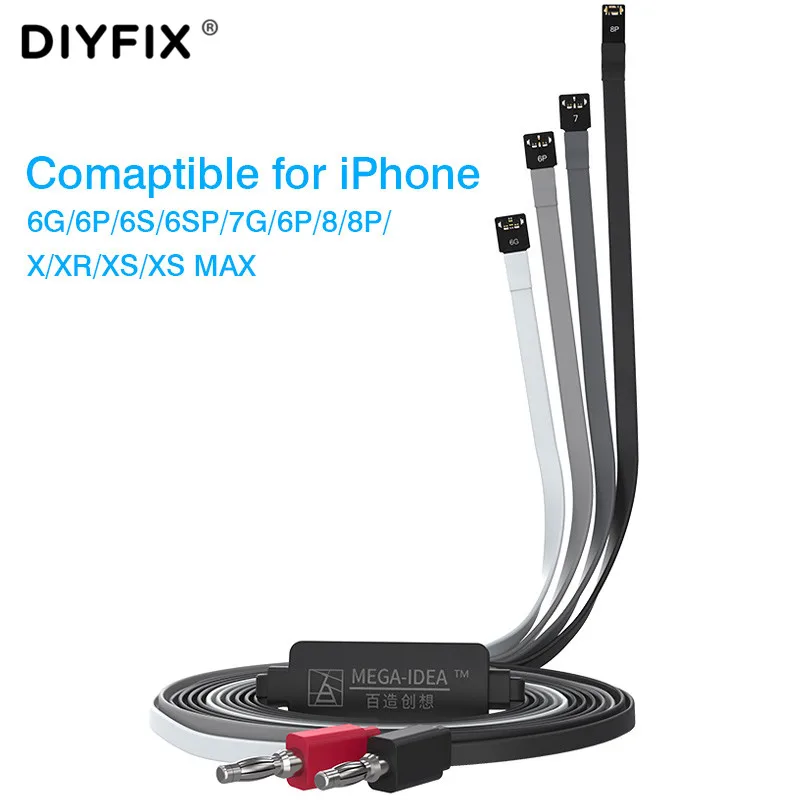 Кабели питания Qianli для iPhone 6G/6P/6S/6SP/7G/7P/8/8P/X/XR/XS MAX ток загрузки кабель тестирования