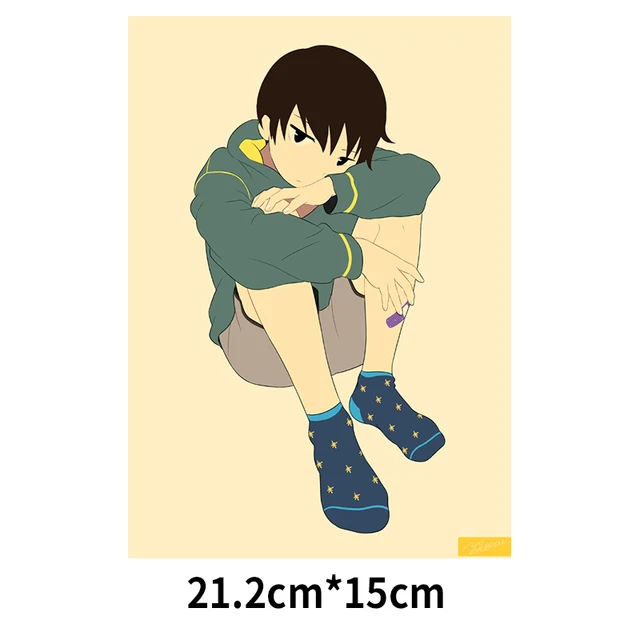 1PCS Japanese beautiful boy anime iron on patches for clothes