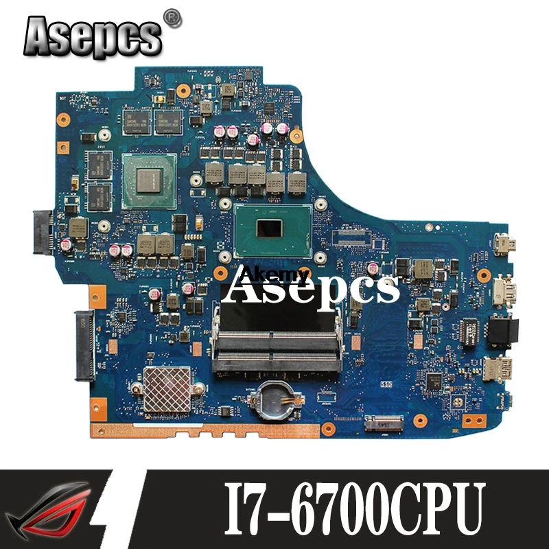ROG GL752VW материнская плата с I7-6700CPU N16P-GX-A1 материнская плата REV2.0/REV2.1 для ASUS GL752V GL752 Материнская плата ноутбука протестирована ОК
