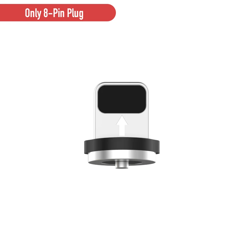 Магнитный кабель ROCK Micro usb type-C кабель для iPhone 11 Pro Max 8 samsung Xiaomi 1 м Быстрая зарядка магнитное зарядное устройство USB кабели - Цвет: Only Plug For iPhone