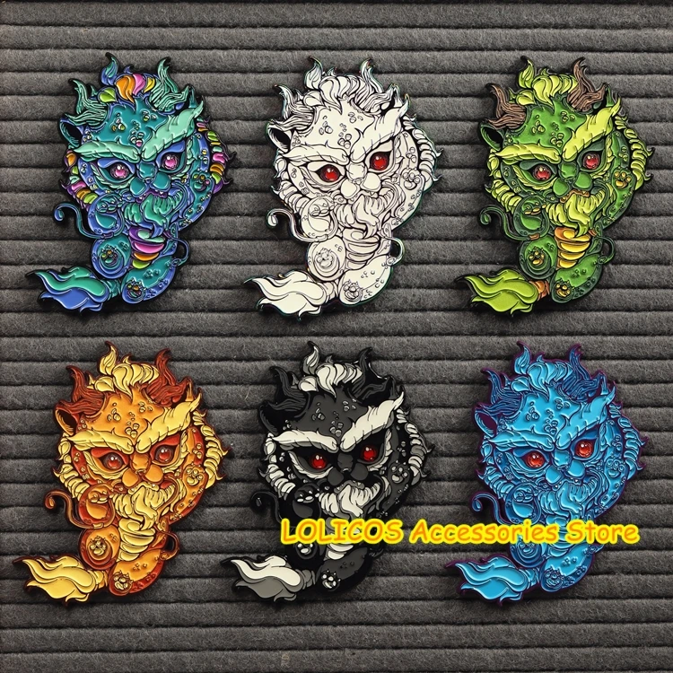 

Dragon Ball Shenron Dragon Punk Cosplay Cute Metal Bedge Bags Badge Button Brooch Pin Souvenir Limit Costume Props Ornament