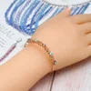 Lucky Eye Multi Color Star Turkish Evil Eye Bangle Bracelet Gold Color Copper Cuff Bangle for Women Girls Fashion Jewelry BE64 6