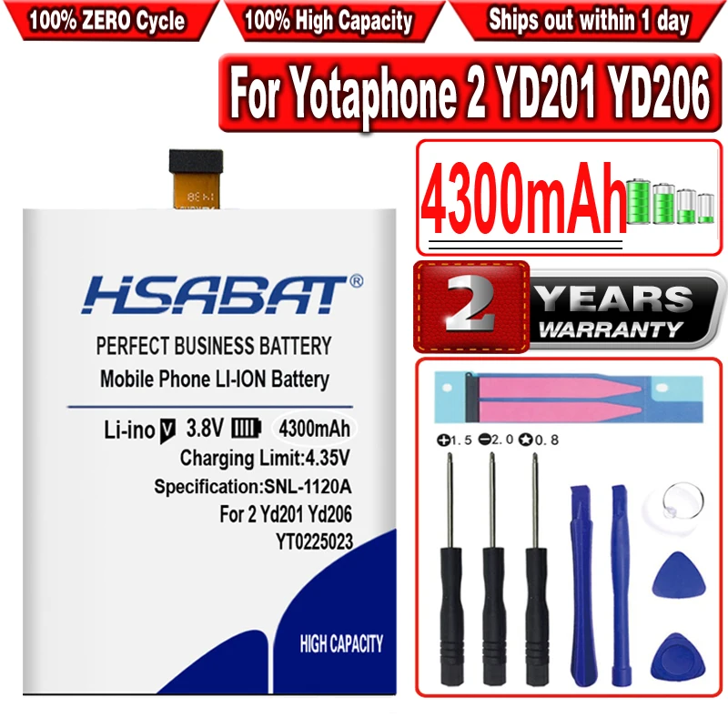 Аккумулятор HSABAT YT0225023 для Yotaphone 2 YD201 YD206 4300 мАч | Мобильные телефоны и аксессуары