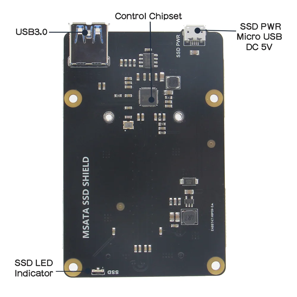 Raspberry Pi mSATA SSD плата расширения хранения X850 V3.1 USB 3,0 Extansion плата модуль для Raspberry Pi 3 Model B+(плюс)/3B/2B