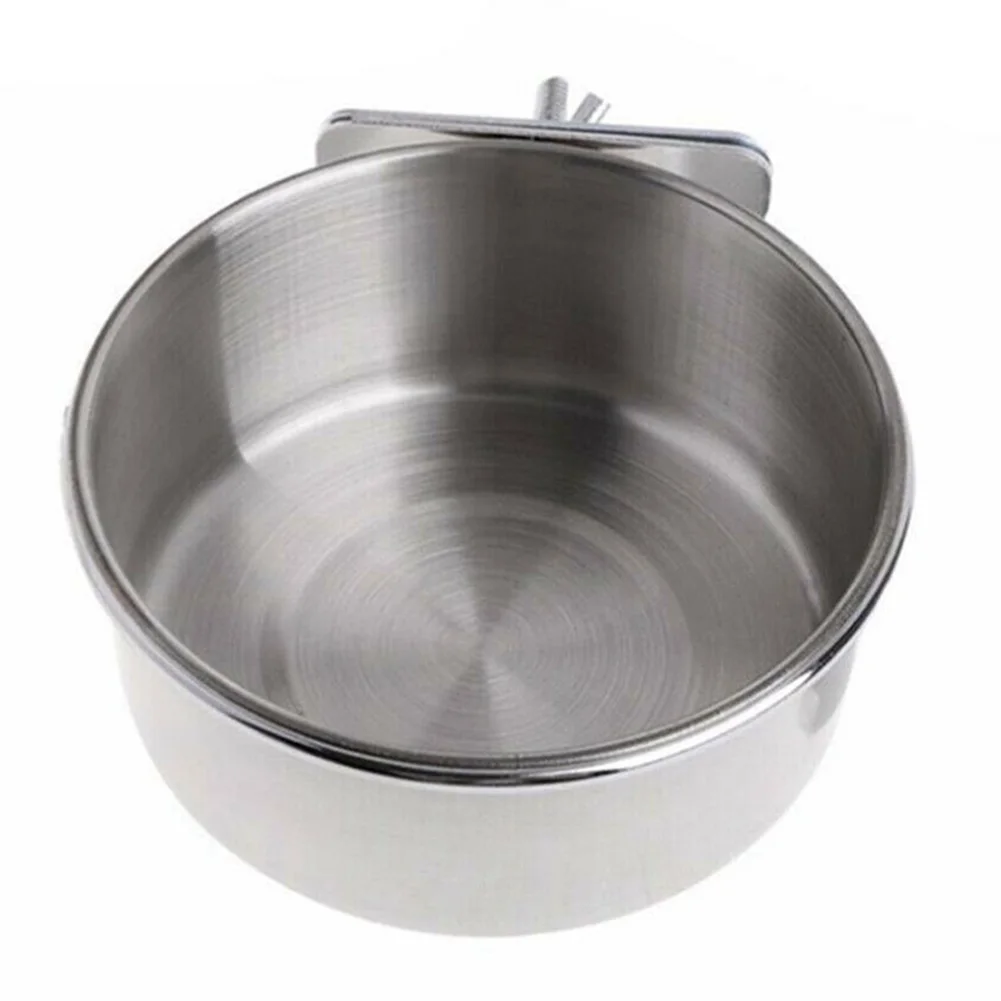 Нержавеющая сталь курятник чашки домашние попугаи Еда Фидер Ара воды чаша для птичья клетка HUG-предложения