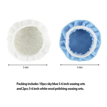 

Car Polishing pad​ Polisher Auto Buffing Cover Tools Pack Replacement 5-6"