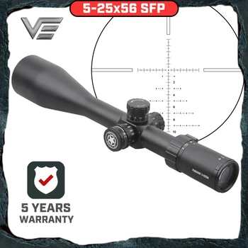 

Vector Optics Paragon 5-25x56 Tactical Riflescope Telescopic Sight with High Quality German Glass Reticle , Honeycomb Sunshade