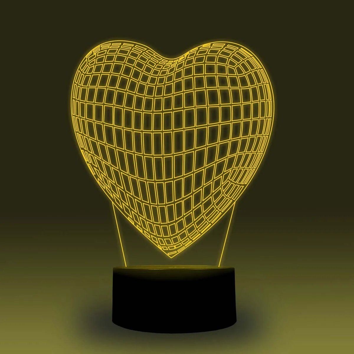 NiteApps 3D сердце ночник настольная лампа Иллюзия украшение лампа подарок на день рождения приложение/сенсорное управление