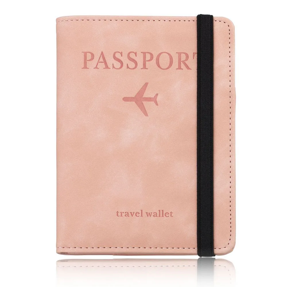 TOURSUIT PU Leather RFID Blocking Business Passport Covers Holder Bank Card ID Wallet Case Travel Accessories for Women Men