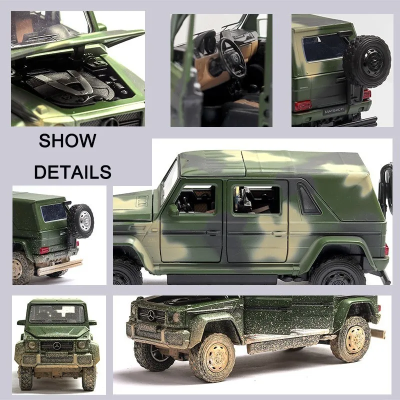 Модель внедорожника Maybach G650 из сплава Mercedes Benz 1/32 внедорожник сделай старую версию