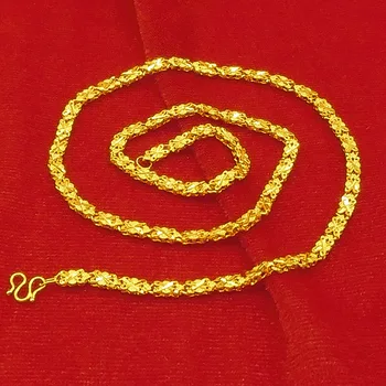 

Korean Simple Women's Gold Necklace for Wedding Engagement Statement Jewelry 14K Gold Clavicle Chain Necklace Birthday Gifts