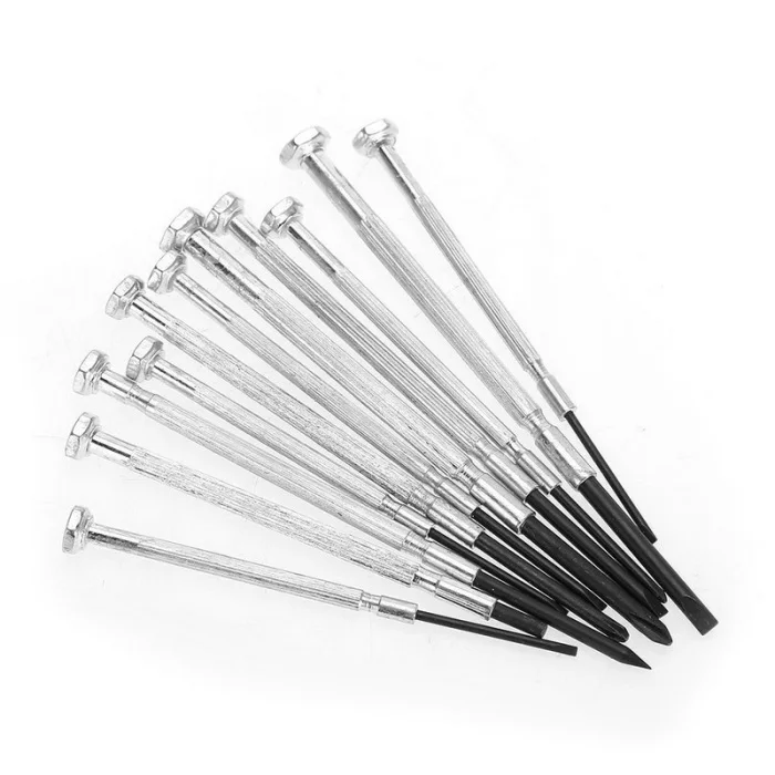 11 Pcs/Set Tool Repair Tool with Magnet Professional Screw Repair Cases Table Accurate for Watchema P7Ding