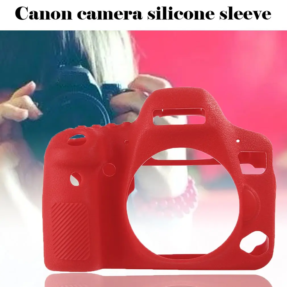 Силиконовый чехол для Canon 6D 5D3/5DS/5DSR Mark Ii с ЖК-защитной пленкой Мягкий защитный чехол для камеры