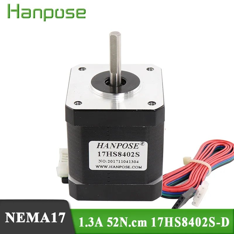 1 шт. (17HS8402S) шаговый двигатель Nema17 48 мм 3a 52N.cm Nema 17 42bygh 4-проводной для