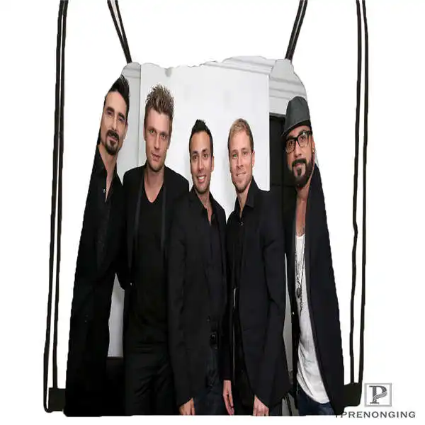 Custom Sbackstreet-мальчики-походная сумка на шнурке милый рюкзак для детей(черная спинка) 31x40 см#180612-02-39