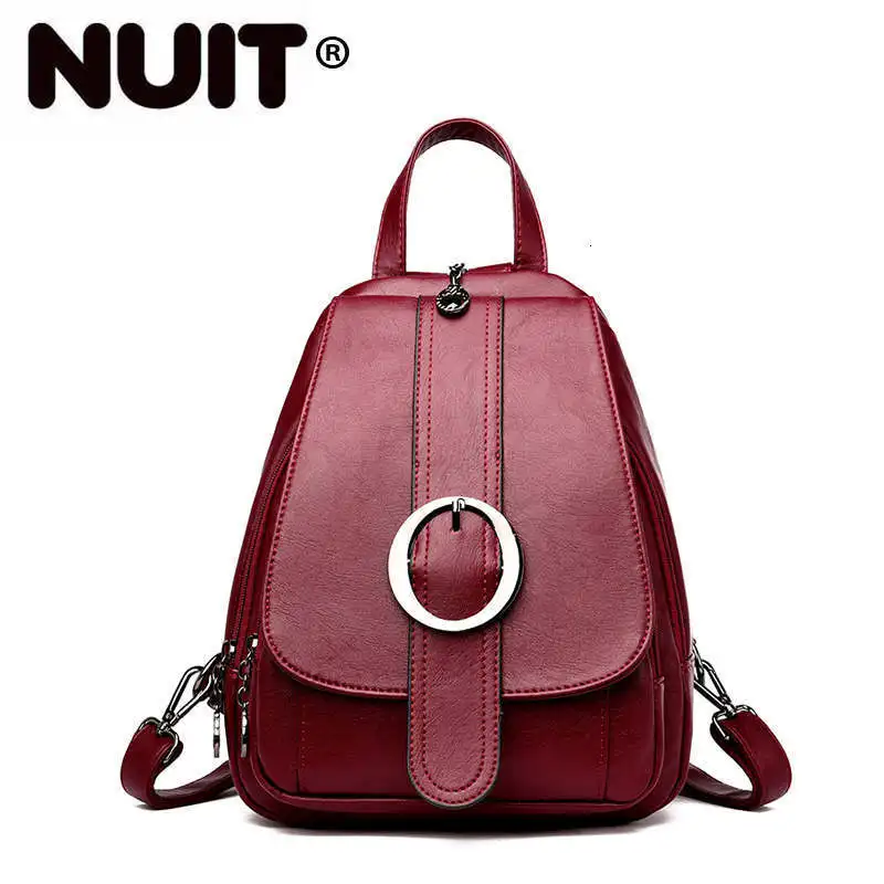 Маленькие кожаные рюкзаки для девочек 2020 Женский винтажный рюкзак дизайнерский