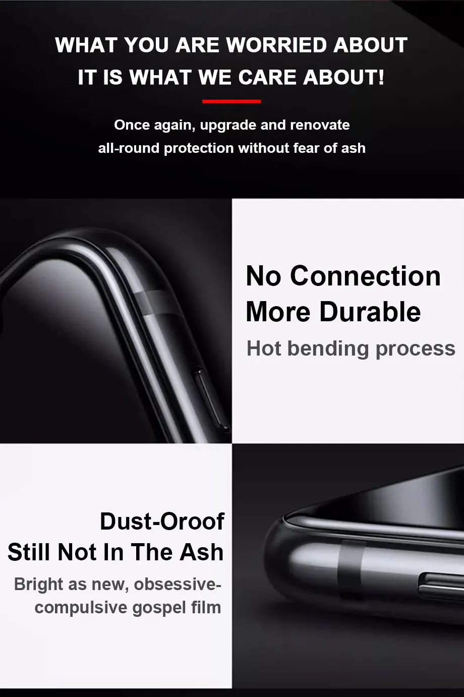 AAA+ Полное покрытие изогнутое Защитное стекло для iPhone 7 8 6 6s Plus защита экрана iPhone 11 Pro X Xr Xs Max закаленное стекло