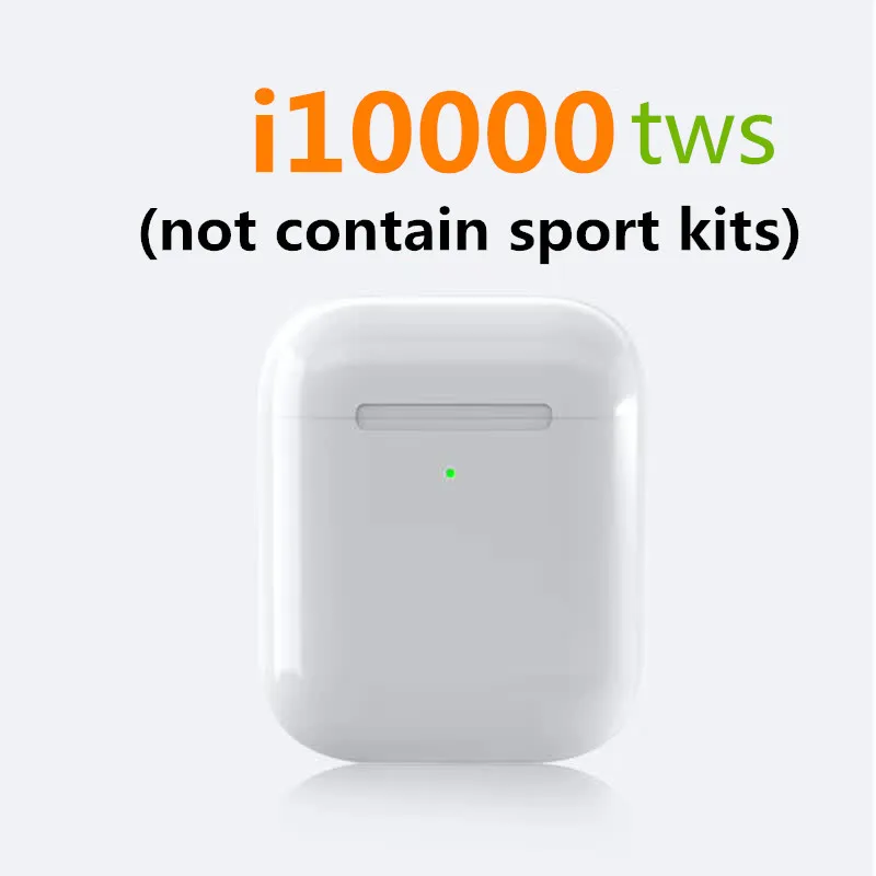 i10000 tws Новинка i10000 tws наушники-вкладыши 8D Bass Pop Up Беспроводная зарядка Bluetooth наушники pk i9000 W1 H1 tws i5000 i9000 tws - Цвет: i10000 tws