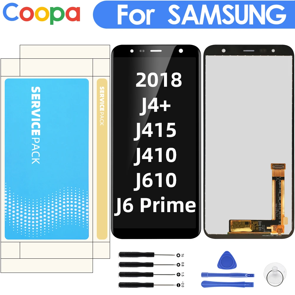 ЖК дисплей 6 0 дюйма для Samsung Galaxy J4 + 2018 J4Plus J415 J415F J410 J6 Prime J6Plus J610 сенсорный экран