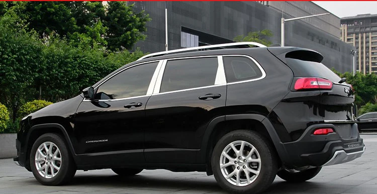 Нержавеющая сталь окна автомобиля планки для Jeep cherokee