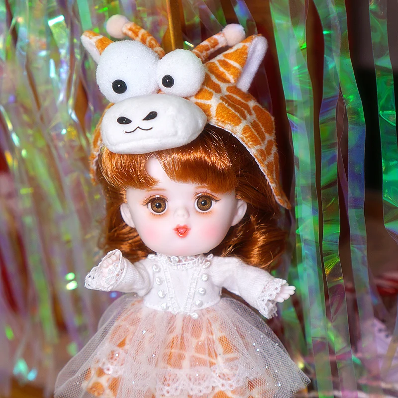 1/12 BJD blyth кукла 26 joint body animals серия ob11 кукла с одеждой Обувь Детский подарок 15 см мини кукла имя от DODO