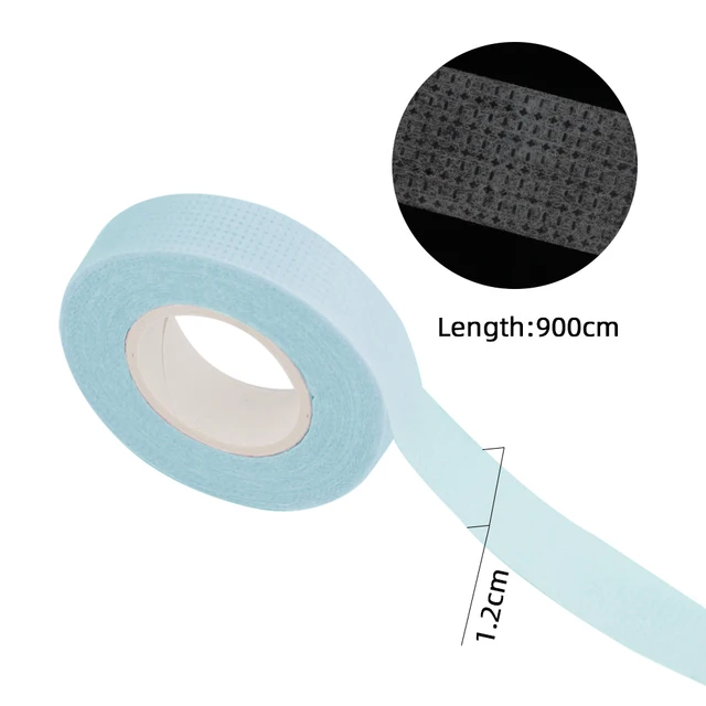 Portable Transparent Acrylic Eyelash Tape Cutter Colorful Cutter PE Medical Tapes Adhesive Rotating Tape Holder Eyelash Tools Blue Tape